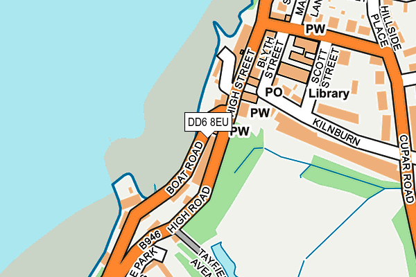 DD6 8EU map - OS OpenMap – Local (Ordnance Survey)
