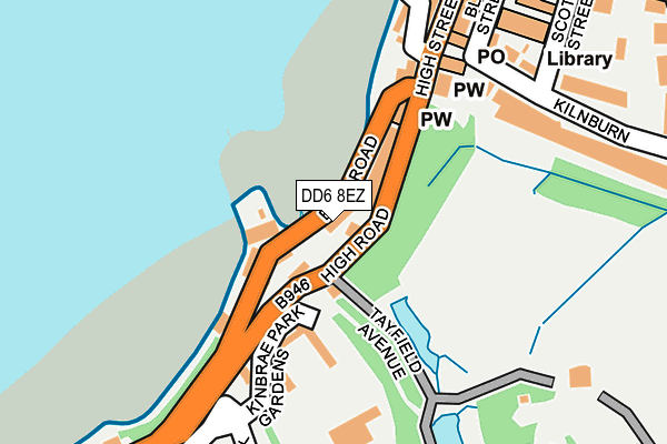 DD6 8EZ map - OS OpenMap – Local (Ordnance Survey)