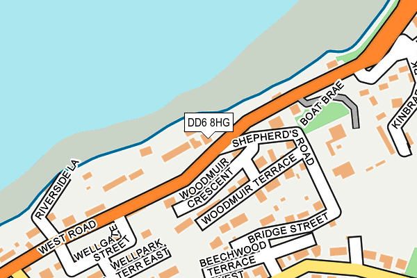 DD6 8HG map - OS OpenMap – Local (Ordnance Survey)