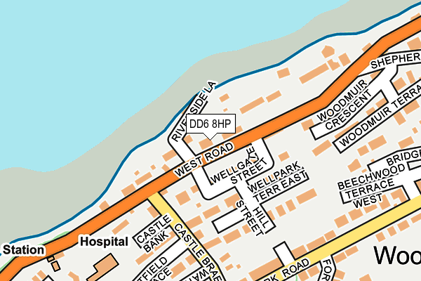 DD6 8HP map - OS OpenMap – Local (Ordnance Survey)