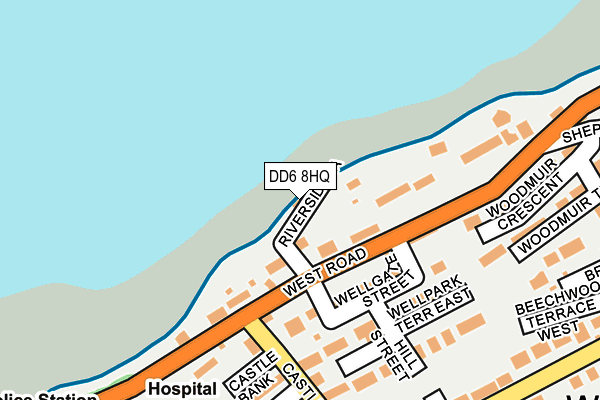 DD6 8HQ map - OS OpenMap – Local (Ordnance Survey)