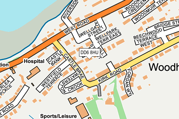 DD6 8HU map - OS OpenMap – Local (Ordnance Survey)