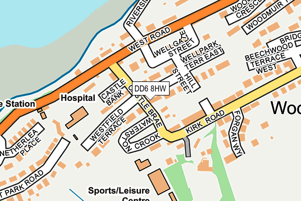 DD6 8HW map - OS OpenMap – Local (Ordnance Survey)