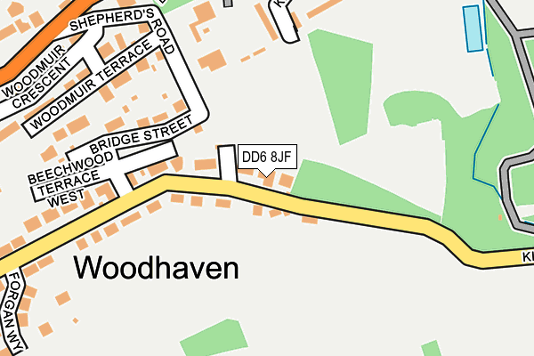 DD6 8JF map - OS OpenMap – Local (Ordnance Survey)