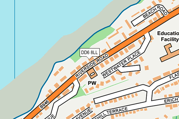 DD6 8LL map - OS OpenMap – Local (Ordnance Survey)
