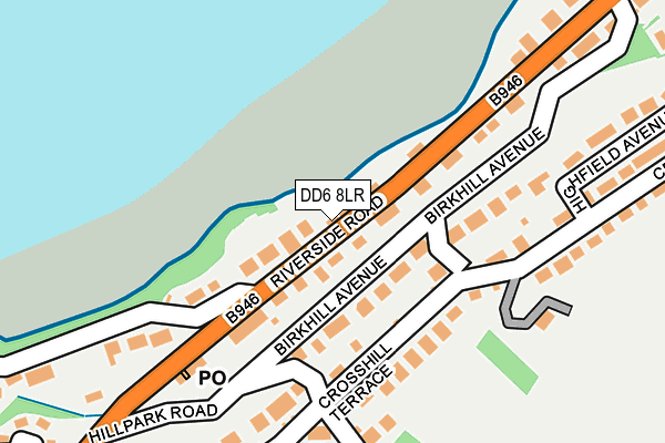 DD6 8LR map - OS OpenMap – Local (Ordnance Survey)