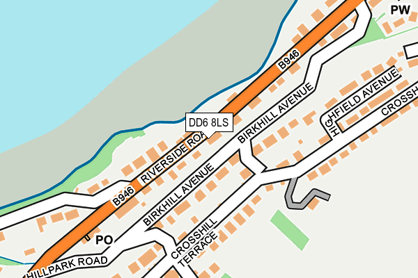 DD6 8LS map - OS OpenMap – Local (Ordnance Survey)
