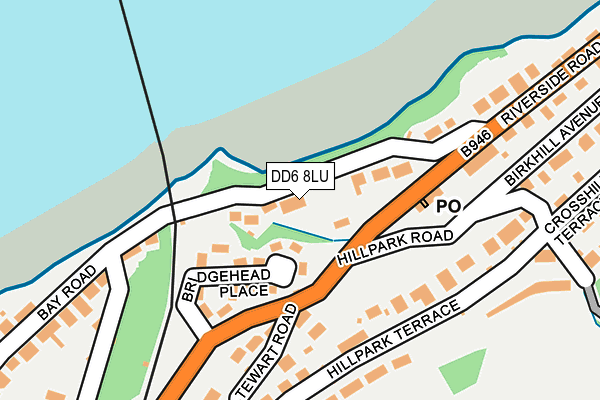 DD6 8LU map - OS OpenMap – Local (Ordnance Survey)