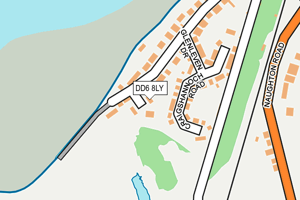DD6 8LY map - OS OpenMap – Local (Ordnance Survey)