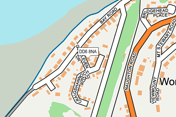 DD6 8NA map - OS OpenMap – Local (Ordnance Survey)