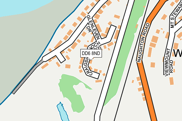 DD6 8ND map - OS OpenMap – Local (Ordnance Survey)
