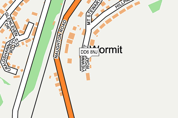 DD6 8NJ map - OS OpenMap – Local (Ordnance Survey)
