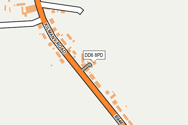 DD6 8PD map - OS OpenMap – Local (Ordnance Survey)