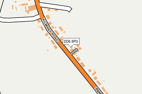 DD6 8PG map - OS OpenMap – Local (Ordnance Survey)