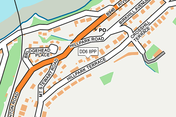 DD6 8PP map - OS OpenMap – Local (Ordnance Survey)