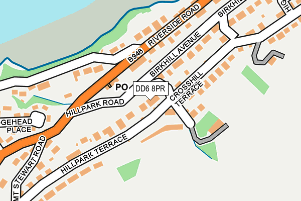 DD6 8PR map - OS OpenMap – Local (Ordnance Survey)