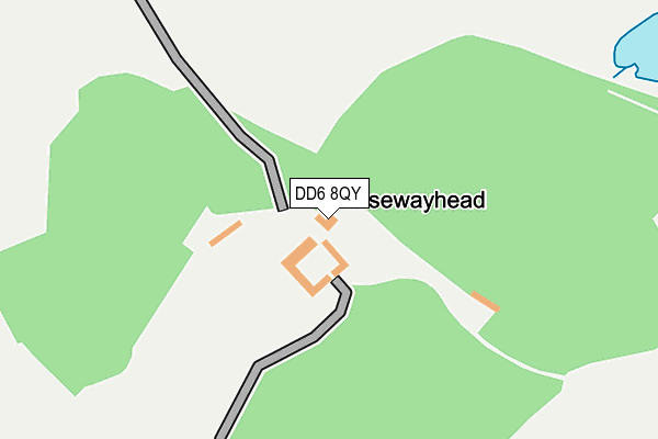 DD6 8QY map - OS OpenMap – Local (Ordnance Survey)