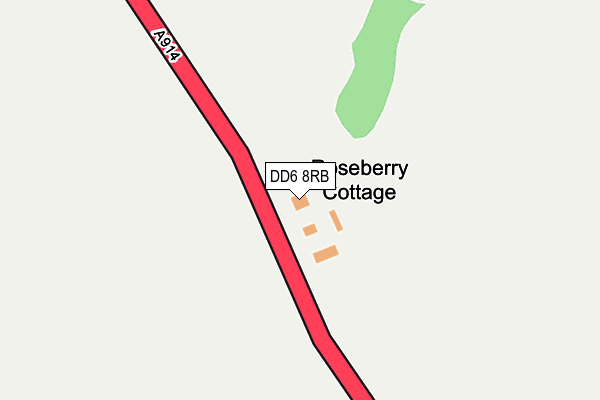 DD6 8RB map - OS OpenMap – Local (Ordnance Survey)