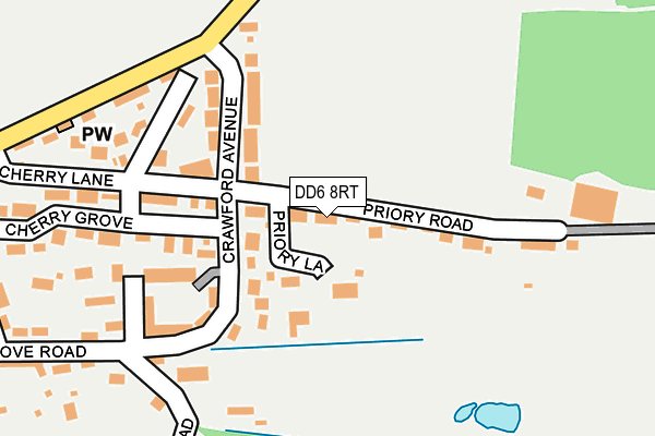 DD6 8RT map - OS OpenMap – Local (Ordnance Survey)