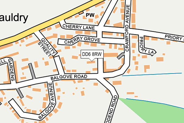 DD6 8RW map - OS OpenMap – Local (Ordnance Survey)