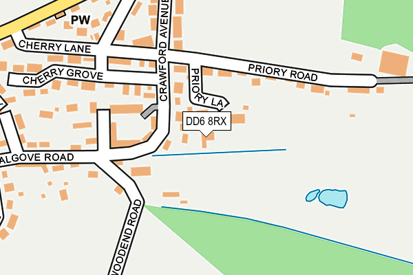 DD6 8RX map - OS OpenMap – Local (Ordnance Survey)