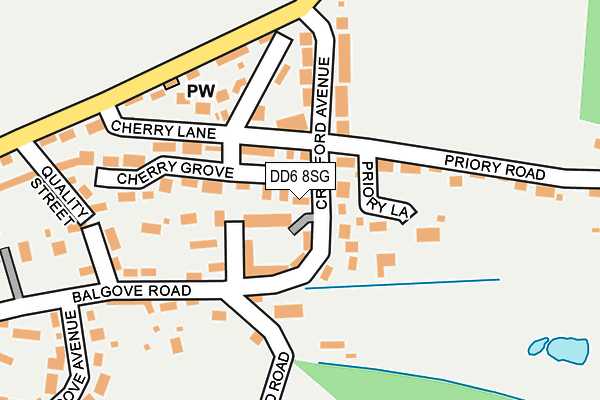 DD6 8SG map - OS OpenMap – Local (Ordnance Survey)