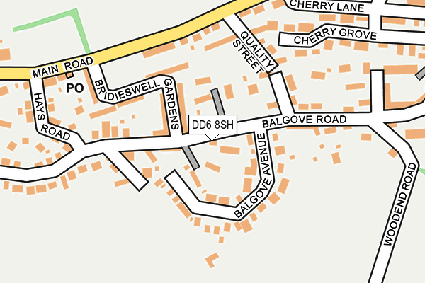 DD6 8SH map - OS OpenMap – Local (Ordnance Survey)