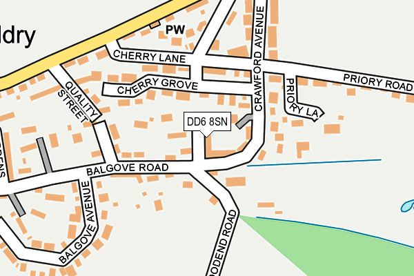 DD6 8SN map - OS OpenMap – Local (Ordnance Survey)