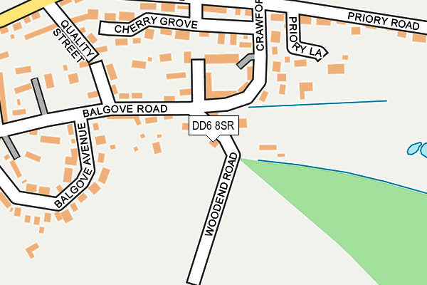 DD6 8SR map - OS OpenMap – Local (Ordnance Survey)