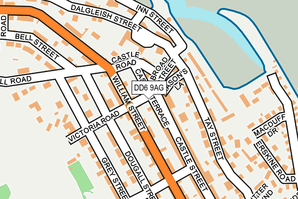 DD6 9AG map - OS OpenMap – Local (Ordnance Survey)
