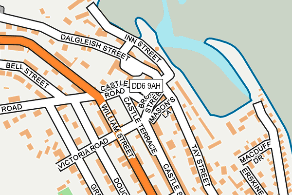DD6 9AH map - OS OpenMap – Local (Ordnance Survey)