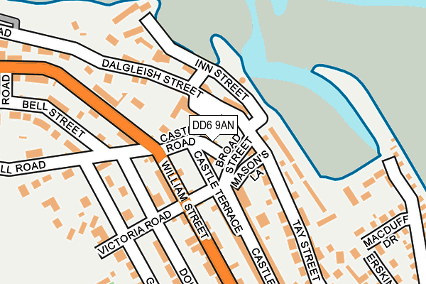 DD6 9AN map - OS OpenMap – Local (Ordnance Survey)
