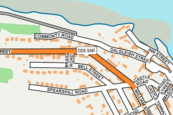 DD6 9AR map - OS OpenMap – Local (Ordnance Survey)