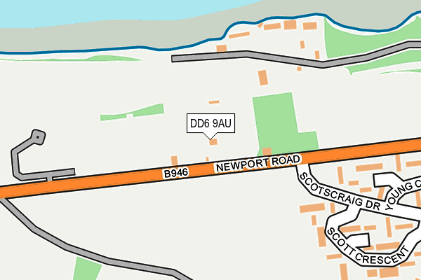 DD6 9AU map - OS OpenMap – Local (Ordnance Survey)