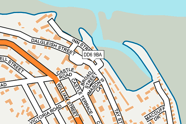 DD6 9BA map - OS OpenMap – Local (Ordnance Survey)