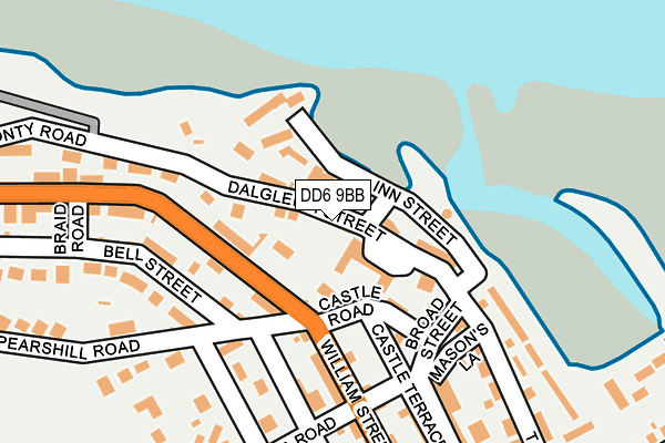 DD6 9BB map - OS OpenMap – Local (Ordnance Survey)