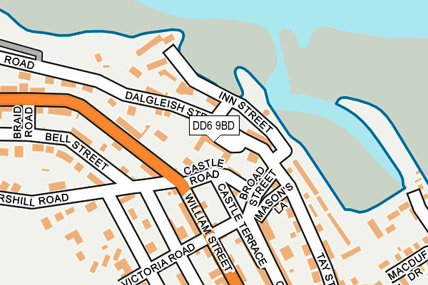 DD6 9BD map - OS OpenMap – Local (Ordnance Survey)