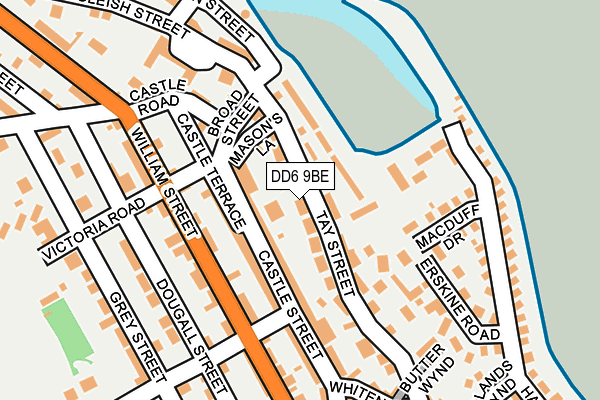 DD6 9BE map - OS OpenMap – Local (Ordnance Survey)
