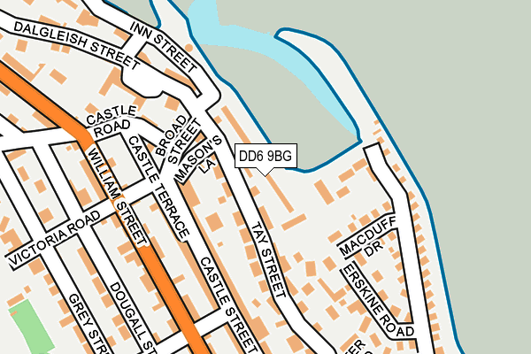DD6 9BG map - OS OpenMap – Local (Ordnance Survey)