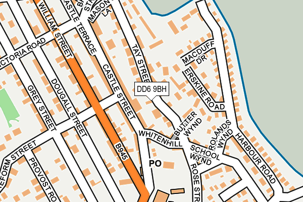 DD6 9BH map - OS OpenMap – Local (Ordnance Survey)