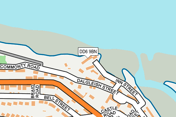 DD6 9BN map - OS OpenMap – Local (Ordnance Survey)