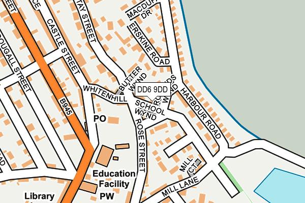 DD6 9DD map - OS OpenMap – Local (Ordnance Survey)