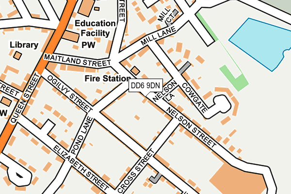 DD6 9DN map - OS OpenMap – Local (Ordnance Survey)