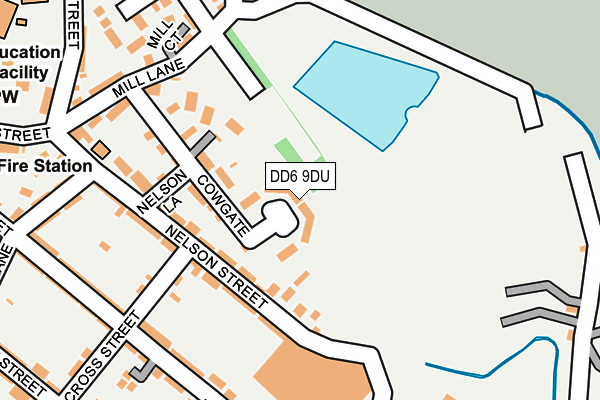 DD6 9DU map - OS OpenMap – Local (Ordnance Survey)