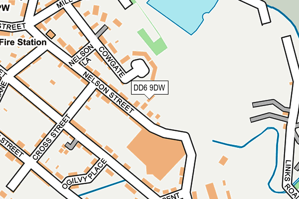 DD6 9DW map - OS OpenMap – Local (Ordnance Survey)