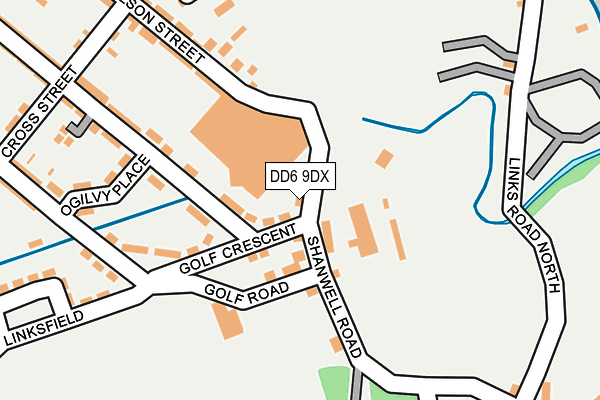 DD6 9DX map - OS OpenMap – Local (Ordnance Survey)