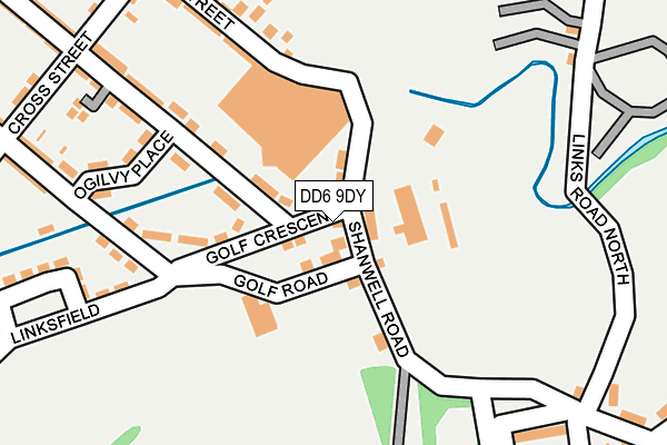 DD6 9DY map - OS OpenMap – Local (Ordnance Survey)