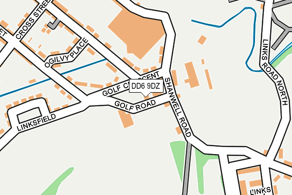 DD6 9DZ map - OS OpenMap – Local (Ordnance Survey)