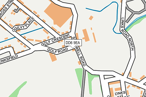 DD6 9EA map - OS OpenMap – Local (Ordnance Survey)