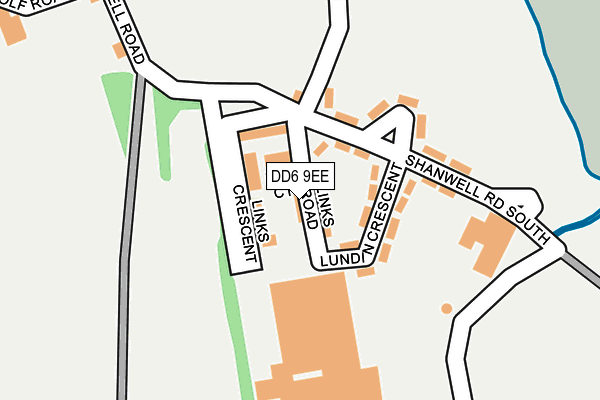 DD6 9EE map - OS OpenMap – Local (Ordnance Survey)